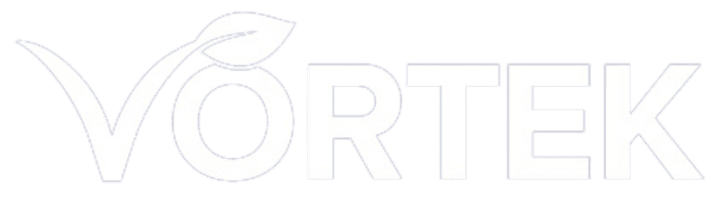 white Vortek Logo