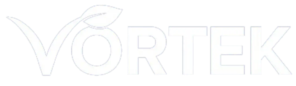 white Vortek Logo